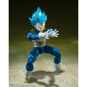 Bandai Spirits S.H.Figuarts Super Saiyan God Super Saiyan Vegeta Action Figure with Pearl Blue Aura, 135mm, BAS66458