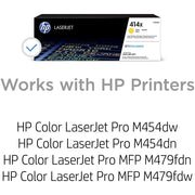 HP W2022X 414X Toner Cartridge, Yellow High Yield