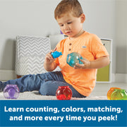 Learning Resources Peekaboo Fishbowl Friends Toddler Educational Toy Counting and Shape Sorting Ages 18 Months and Up LER6814