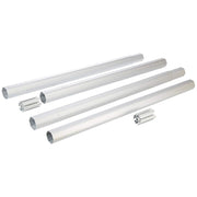 GLI Covers Whirlwind Above Ground Reel Pool Cleaning Tube Kit, 3-Inch Diameter, 18-Feet Length, Heavy Duty Aluminum, Silver Finish, 55-1803WH-TK