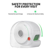 PETKIT Purobot Max Pro Self-Cleaning Cat Litter Box with AI Camera, 210 Wide-Angle, Infrared Night Vision, 8L Waste Bin, Triple Odor Removal, xSecure Safety System, White