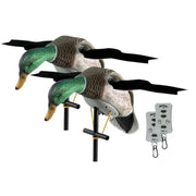 Lucky Duck XHDI Motorized Mallard Duck Decoy with Remote, Waterproof EVA, Realistic Carving and Paint, 2-Pack