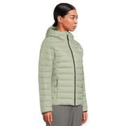 The North Face Women's Classic Down Hooded Jacket, 700 Fill-Power Recycled Down, Water Repellent, Wind-Resistant, Slate Moss, Small, NF0A8D3EBQ1