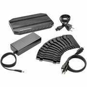 Tripp Lite 10-Port USB Charging Station with Adjustable Storage, 12V 8A 96W Output, Schuko Power Cord, Black, U280-010-ST-CEE
