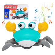 Haifeng QC-3Y Crawling Crab Interactive Baby Toy with Music and Obstacle Avoidance Green