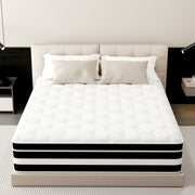 Fvcklrae 12IN-20250317-K 12 inch King Mattress, Gel Memory Foam & Spring Hybrid Medium Comfort King Size in a Box, Pressure Relief