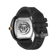 Philipp Plein PWBAA0521 Men's The $keleton Black IP 44mm Fashion Watch with Strap