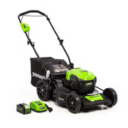 GreenWorks 2516302 Push Mower 4Ah Battery and Quick Charger Included 20-Inch 40V