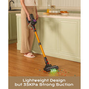 ARTSEA V15 Cordless Stick Vacuum Cleaner 6-in-1 Rechargeable, Adjustable Suction 20-35KPa