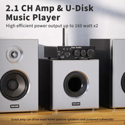 Fosi Audio BL20C 320 Watts Bluetooth 5.0 Stereo Audio Receiver Amplifier