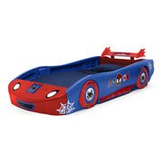 Delta Children Spidey and His Amazing Friends Web Crawler Race Car Toddler Twin Bed, Blue and Red, Molded Plastic BB81534SM-1164