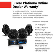 Boss Audio MCBK634B.64 AM/FM MP3 Mechless Receiver with Bluetooth and 4 Speakers - Black