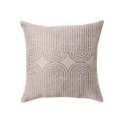 Beautiful by Drew Barrymore Decorative Outdoor Pillow, 18 x 18 in, Stone, Floral Pattern, Solution Dyed Polyester