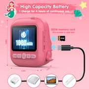 TIATUA S8 Kids Camera Instant Print Digital Camera for Girls Aged 3-15 - Pink