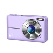 Melcam Digital Camera, 44MP, 16X Digital Zoom, Compact Portable Point and Shoot, Purple