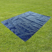 Ozark Trail Medium-Duty Tarpaulin, Durable 5 Mil Polyethylene, Reinforced Hems with Polypropylene Rope, Polycarbonate Grommets Every 38 Inches, Waterproof, Tear-Resistant, 24' x 40', Blue and Silver
