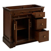 Signature Hardware Elegant-36-White Mahogany Vanity Cabinet - 36