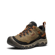 KEEN 1030691 Targhee IV Waterproof Hiking Shoes for Men - Sea Turtle/Roasted Pecan - 10.5M