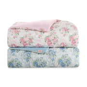 Paris Hilton Coquette Floral Blue 3-Piece Comforter Set, Full/Queen