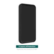 Onn. WIABLK100142762 Rugged Phone Case with Holster for Samsung Galaxy S24 5G - Black