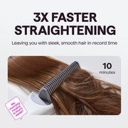 Wavytalk Pro Steam Hair Straightener Brush, 3-in-1 Hydro-Infusion Steam Technology, White