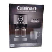 Cuisinart DCC-1220BKSWM 12 Cup Stainless Steel Coffee Maker, Black