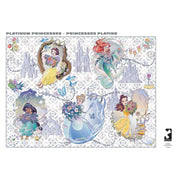Buffalo Games Silver Select Disney Platinum Princesses 1000 Piece Jigsaw Puzzle, Classic Style, 26.75 x 19.75 in, 12460