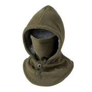 NKGRA Balaclava Ski Mask, Heavyweight Windproof Fleece Thermal Head Hood, Army Green