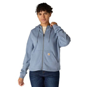 Carhartt Women's TENCEL Fiber Series Loose Fit Full-Zip Sweatshirt, Avery Fern, Large, 106837