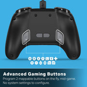 PowerA Advantage Wired Controller for Nintendo Switch 2, Mario Time, Hall Effect Thumbsticks, Mappable Buttons, On-Board Audio Controls, Detachable 10ft USB-C Cable