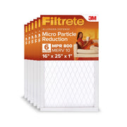 Filtrete 801-2PK-3 16x25x1 HVAC Furnace Air Filter, MPR 800 MERV 10, Micro Particle Reduction, 6 Pack