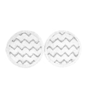 Bissell SpinWave SmartSteam Mop Replacement Pads, Reusable Microfiber, White, 4-Pack, 4010