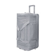 IFLY 30 Inch Rolling Duffel Bag, Drop Bottom, Telescopic Handle, Gray