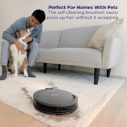 Shark Navigator Robot Vacuum with Self-Empty Base, SmartPath Navigation, HEPA Filter, Gray, RV2120AE