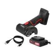 Hyper Tough 6074  20V Brushless Cordless Cut-Off Tool, 3/8-Inch Arbor, Ergonomic Design, Battery and Charger Included, 6074