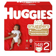 Huggies Little Snugglers Diapers Huge Pack, Size 2 (148 Count)