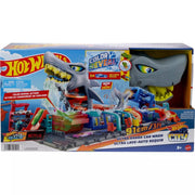 Hot Wheels Color Reveal Ultra Shark Car Wash Track Set