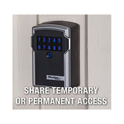 Master Lock 5441DHC Bluetooth Wall Mount w/Backup Keypad Entry Black & Silver