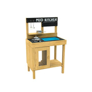 TP Toys 633 Junior Cook Wooden Mud Kitchen - FSC Certified Timber with Stainless Steel Pans & Utensils