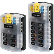 Chemtex 5026 Blue Sea Systems ST Blade Fuse Block, 12 Circuits with Negative Bus and Cover