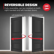 Kwikset Lisbon Passage Door Lever, Polished Chrome, Square Rose, Reversible, Non-Locking, Adjustable Latch, 97200-875