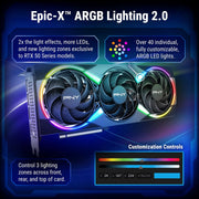 PNY GeForce RTX 5060 Ti EPIC-X RGB Graphics Card, 8GB, Overclocked, Triple Fan Cooling