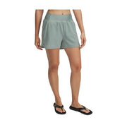 Under Armour Fusion Athletic Shorts for Ladies, 4-Way Stretch, Water-Repellent, Silica Green & Hydro Green, Large, 3 in Inseam, 81511603