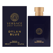 Versace Pour Homme Dylan Blue Bath and Shower Gel, Woody Aromatic Fragrance, 8.4 oz, 721027