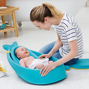 Skip Hop 235465 Moby Bath Smart Sling 3-Stage Bathtub, Blue