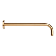 Signature Hardware Shower Arm, 15 in Wall Mounted Rainfall, Brushed Gold, Stainless Steel, 948955-15