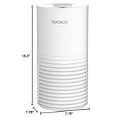 Cuckoo Air Purifier, H13 True HEPA with Activated Carbon Filter, Auto+ Mode, Sleep Mode, White, 456 sq. ft., CAC-I0510FW