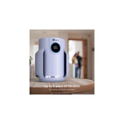Shark HP070PU NeverChange Compact Pro HEPA Air Purifier, 250 Sq Ft Coverage, 5-Year HEPA-Exceeding Filter, Captures Pollutants and Pet Dander, Lilac