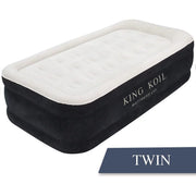 King Koil LPNPM798155489 Air Mattress with Built-in High Speed Pump for Camping, Twin, Black