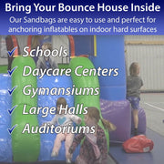 Moose Supply Vinyl Sand Bags, Heavy-Duty 18-Ounce Vinyl, Black, 21